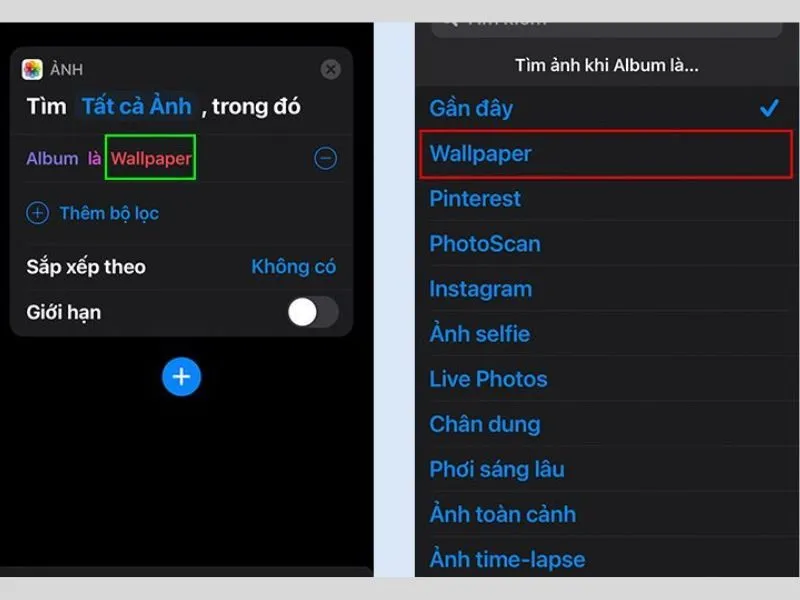 Cách đặt nhiều ảnh làm hình nền điện thoại iPhone từ album