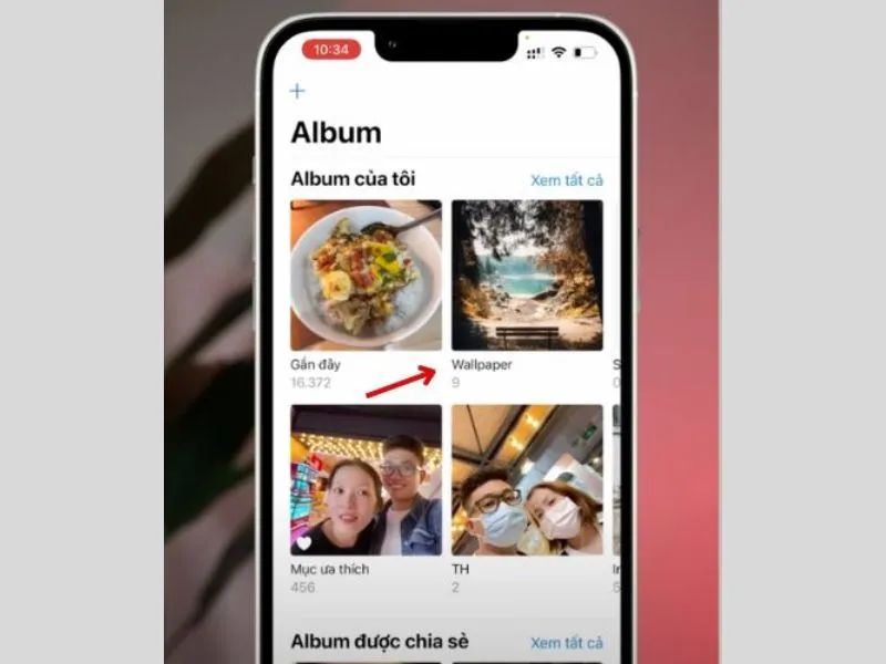 Cách đặt nhiều ảnh làm hình nền điện thoại iPhone từ album riêng
