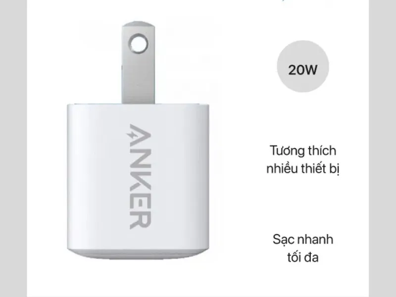 Củ sạc Anker A2633 20W