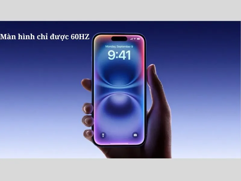 Màn hình chỉ được 60HZ, chưa có sự đột phá