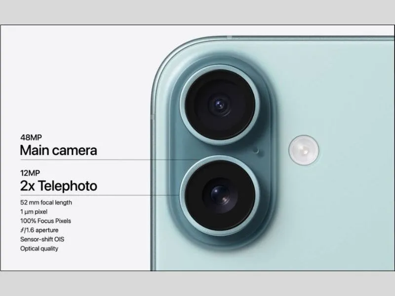 Thông số Camera trên iPhone 16 Plus