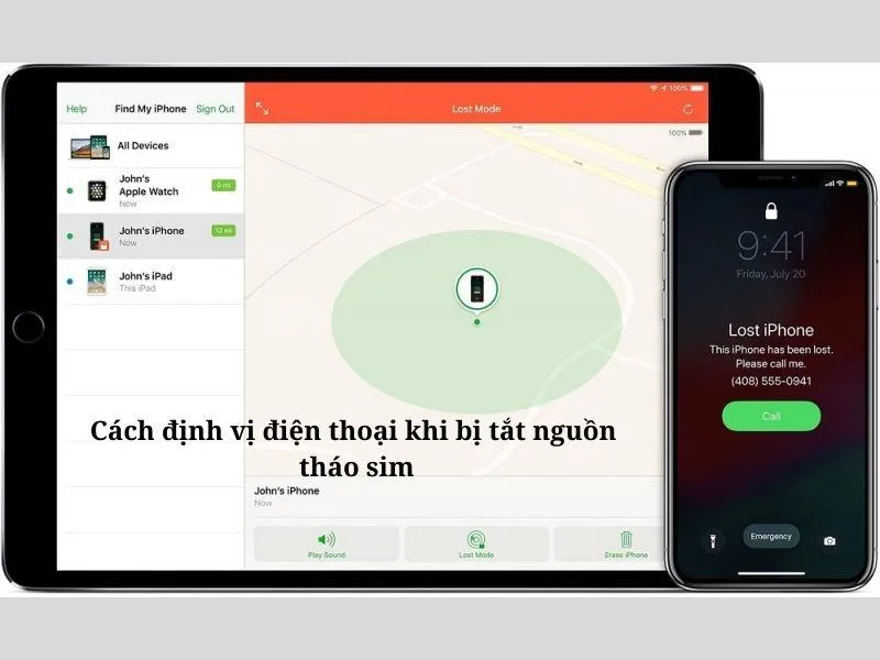 Điện thoại tắt nguồn có định vị được không trên IOS