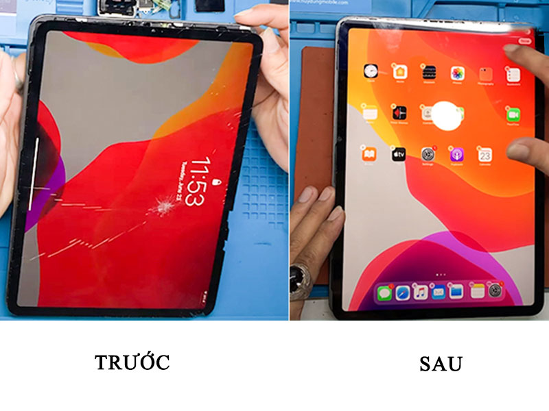Quy trình chuẩn về ép kính iPad