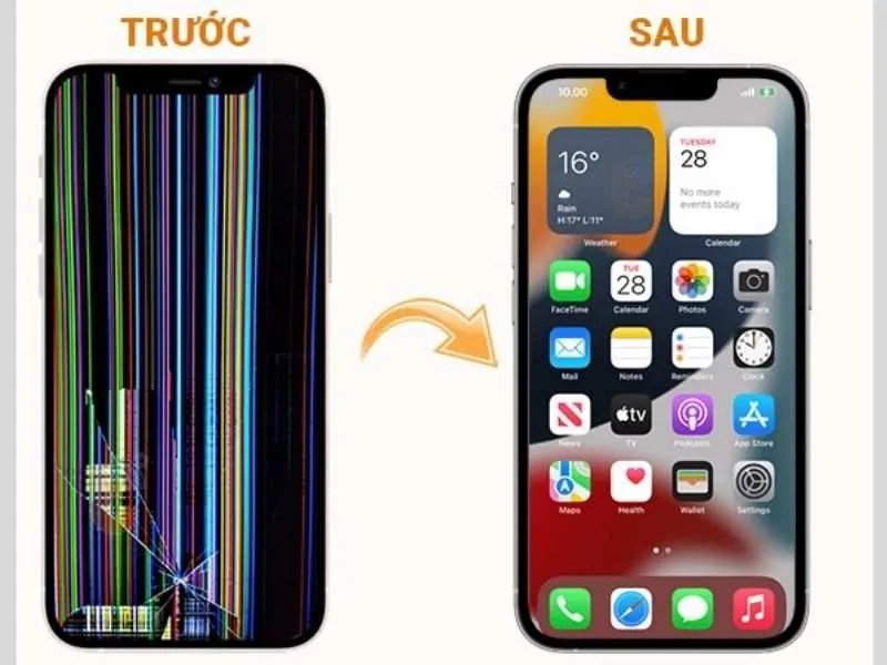 Khác nhau giữa thay màn và ép kính là gì?
