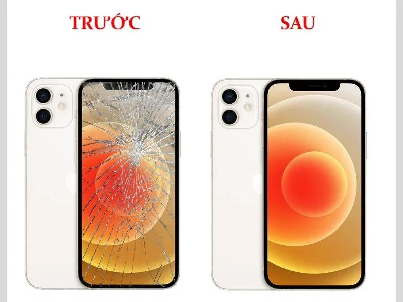 Màn hình bị va đập, sọc và vỡ thì cần phải thay màn hình