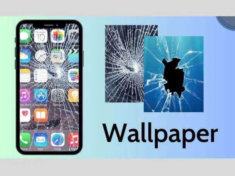 hình nền troll vỡ màn hình iphone