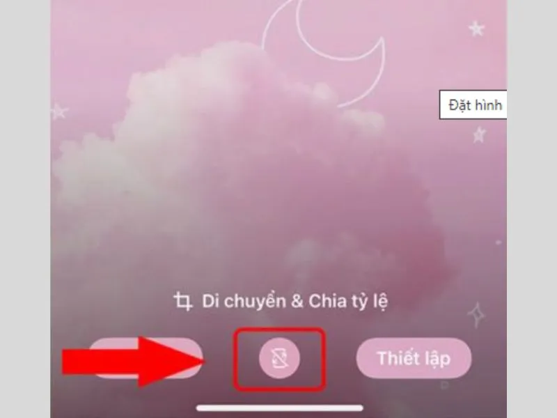 Điều chỉnh kích cỡ Hình nền troll vỡ màn hình iPhone