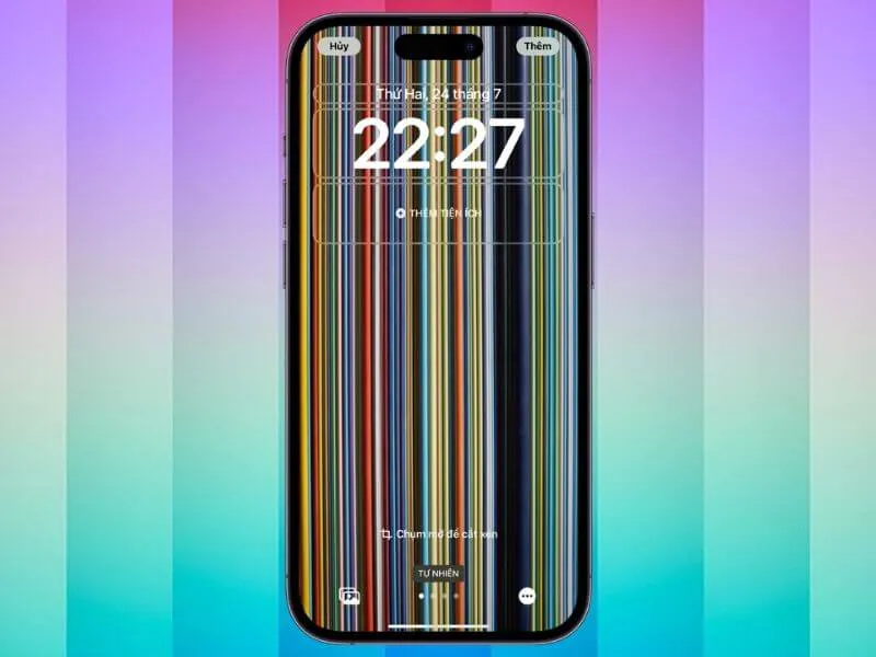 Hình nền troll vỡ màn hình iPhone sọc dọc