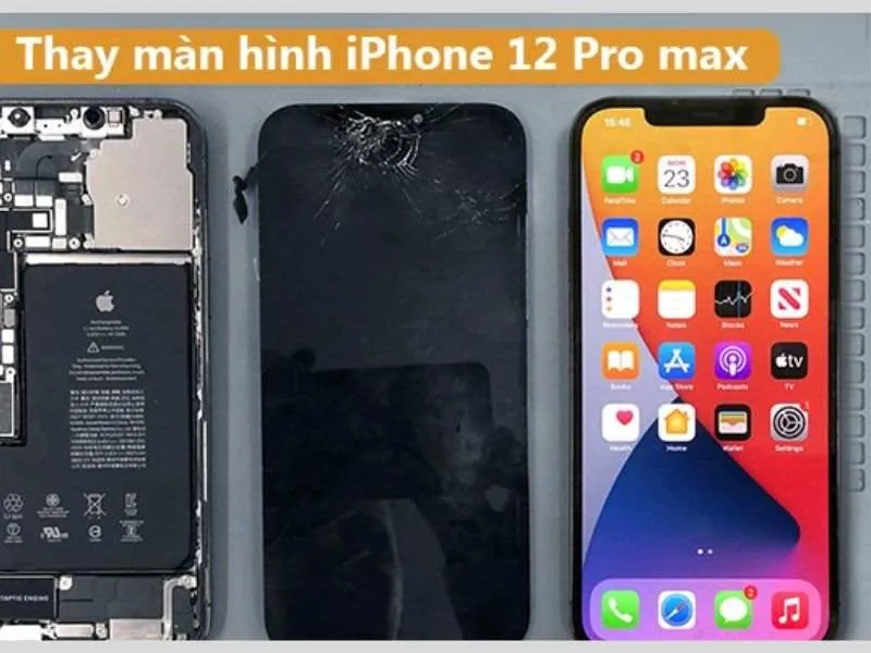 Thay màn hình khi có sự hư hỏng nghiêm trọng