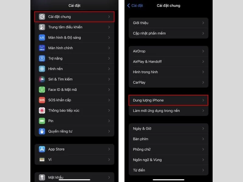 Kiểm tra dung lượng iPhone để khắc phục lỗi