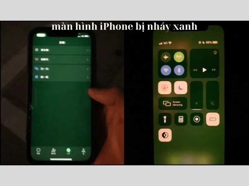 Màn hình iPhone bị nháy xanh do nhiều nguyên nhân