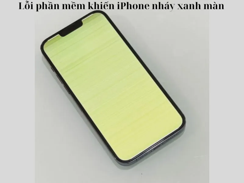 Hệ điều hành cập nhật xuất hiện lỗi màn hình iphone bị nháy xanh