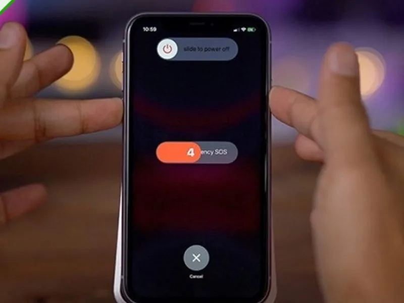 Khởi động lại khi Màn iPhone bị đốm trắng