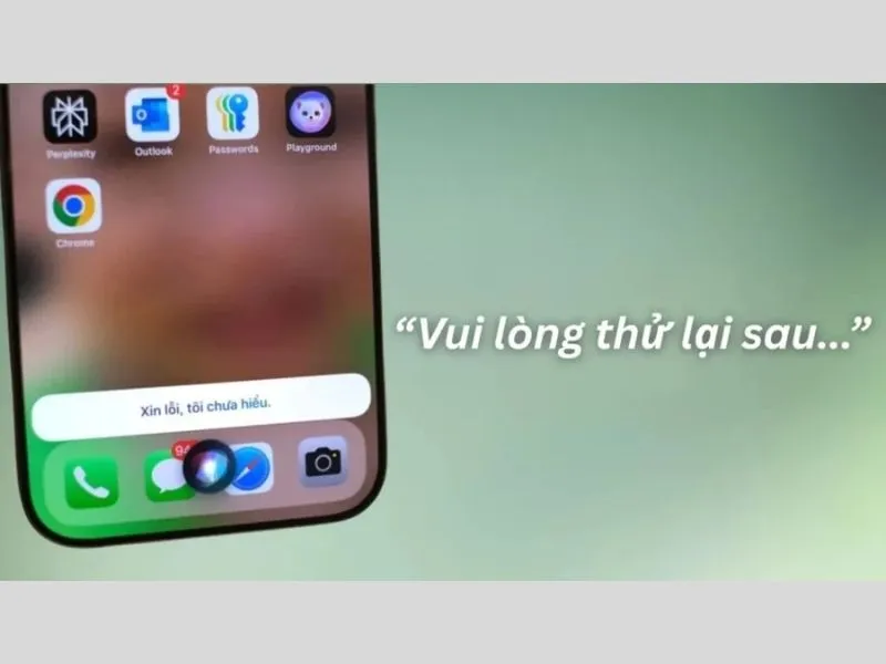 Siri không hiểu do câu lệnh không rõ