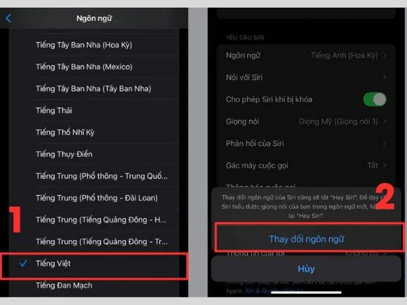  Chọn Siri tiếng Việt cho iPhone