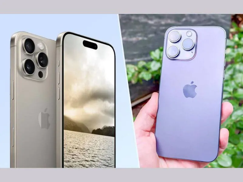 Cụm camera chính trên iPhone 16 Pro Max và iPhone 14 Pro Max
