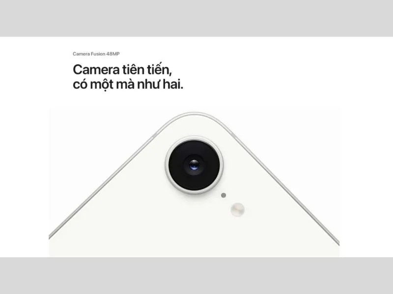 Camera tiên tiến trên iPhone 16e