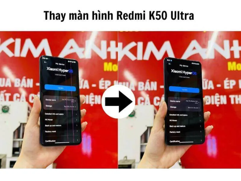 thay màn hình điện thoại tại Đà Nẵng - Kim Anh