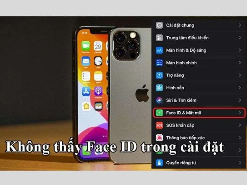 Mở Face ID & mật mã để kiểm tra