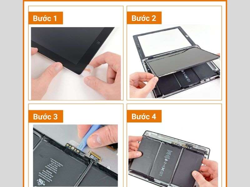 Thay Pin iPad 2 khi phát hiện hư hỏng