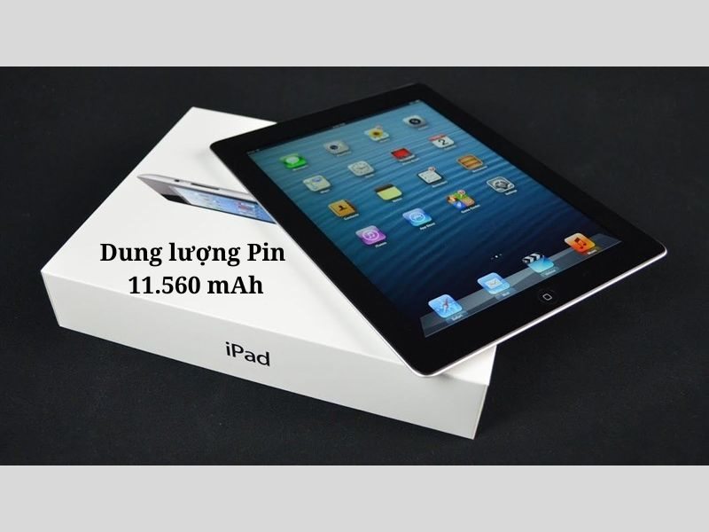 Con số ấn tượng trên Pin iPad 4