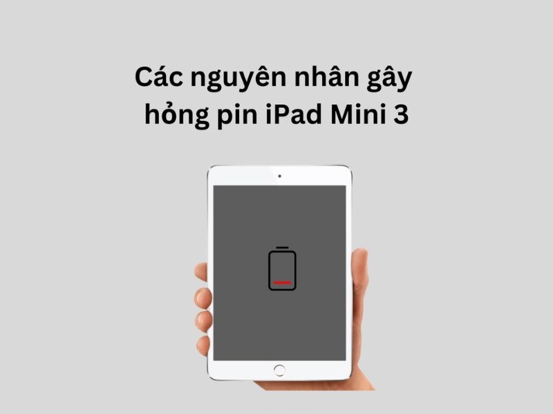 Nhiều nguyên nhân ảnh hưởng đến Pin iPad