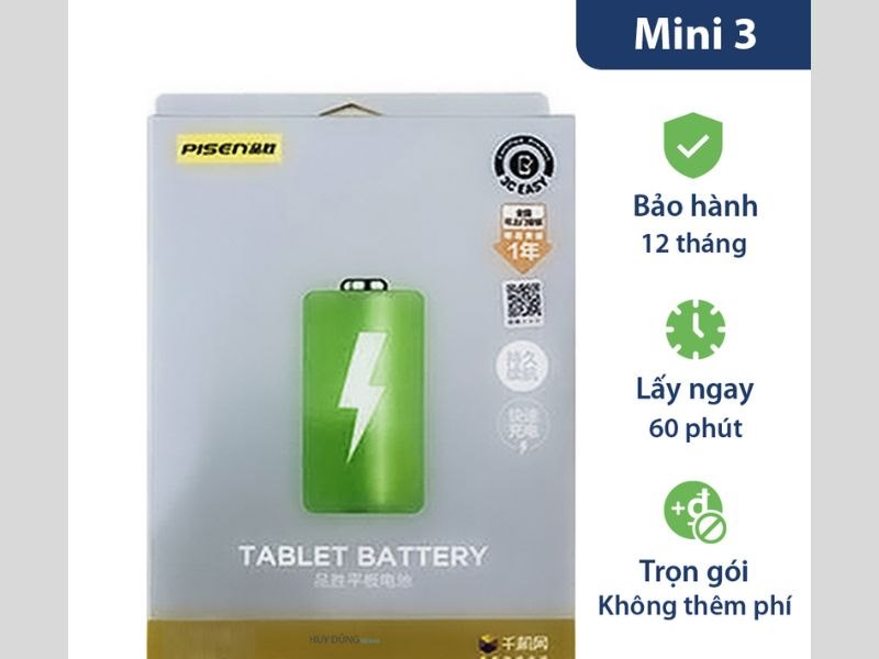 Pin Pisen - thương hiệu uy tín, chất lượng cao
