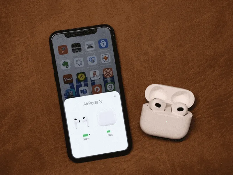 Cách kiểm tra thời lượng pin của AirPods 3