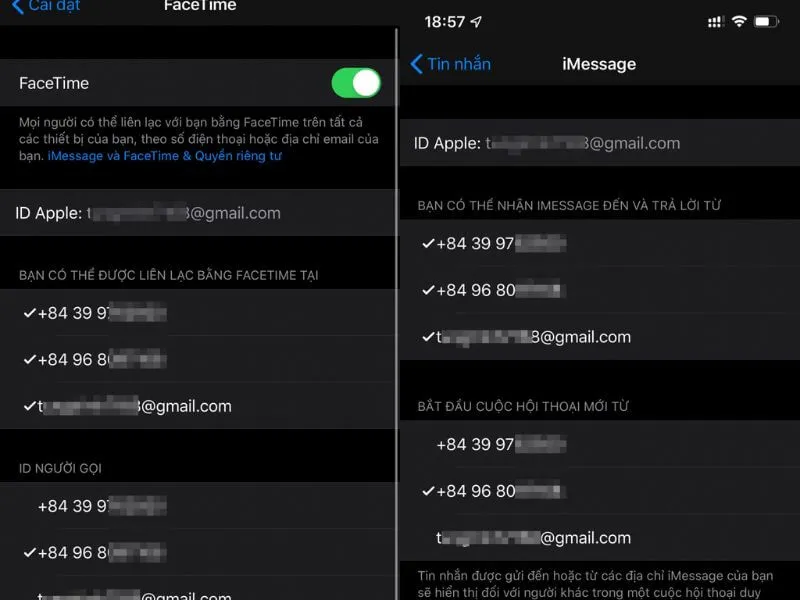 Cách cài đặt imessage bằng số điện thoại