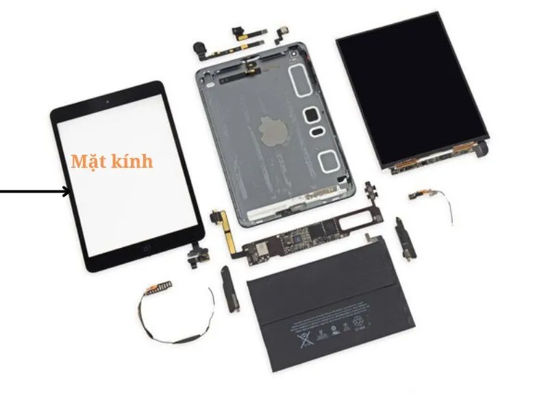Cấu tạo từng lớp trên chiếc iPad