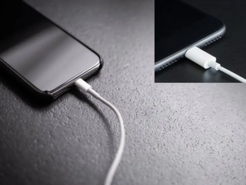 iPhone đang sạc bị dừng