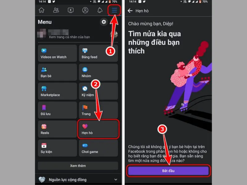 khôi phục tính năng hẹn hò trên facebook