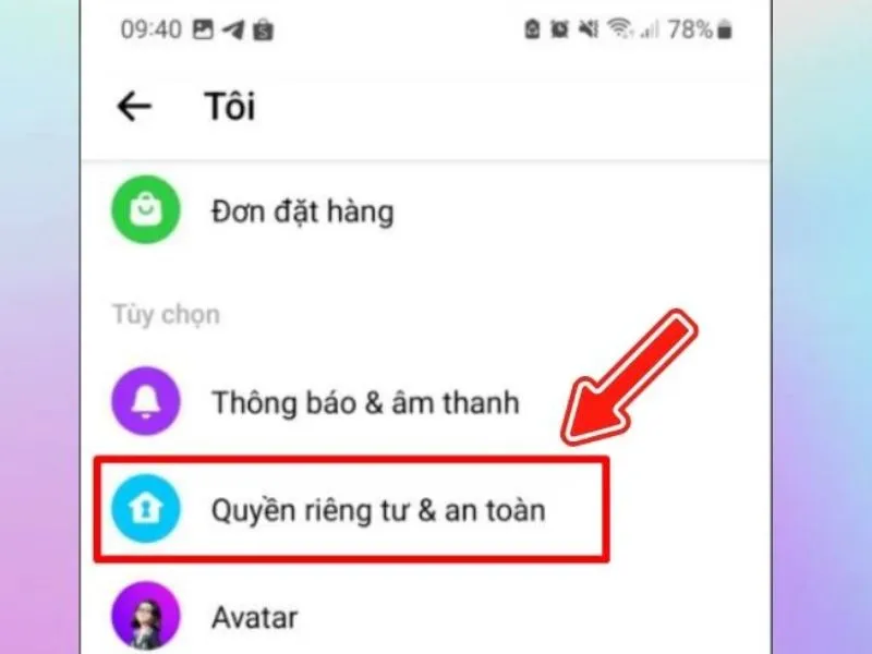 Tắt mã hóa đầu cuối trên thiết bị Android