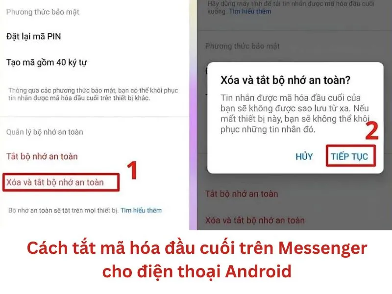Xóa và tắt bộ nhớ an toàn trên Android