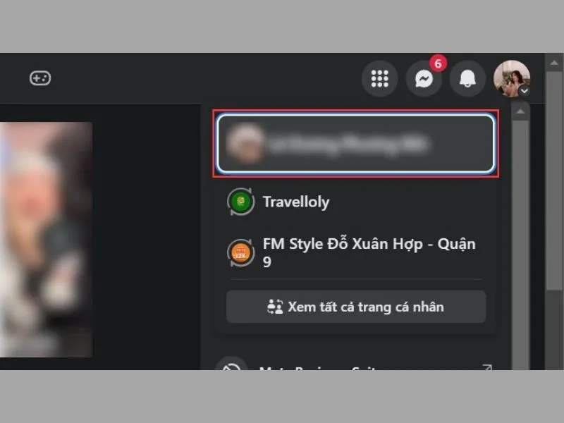 Đăng nhập trên Facebook để thực hiện cách đổi tên facebook 1 chữ