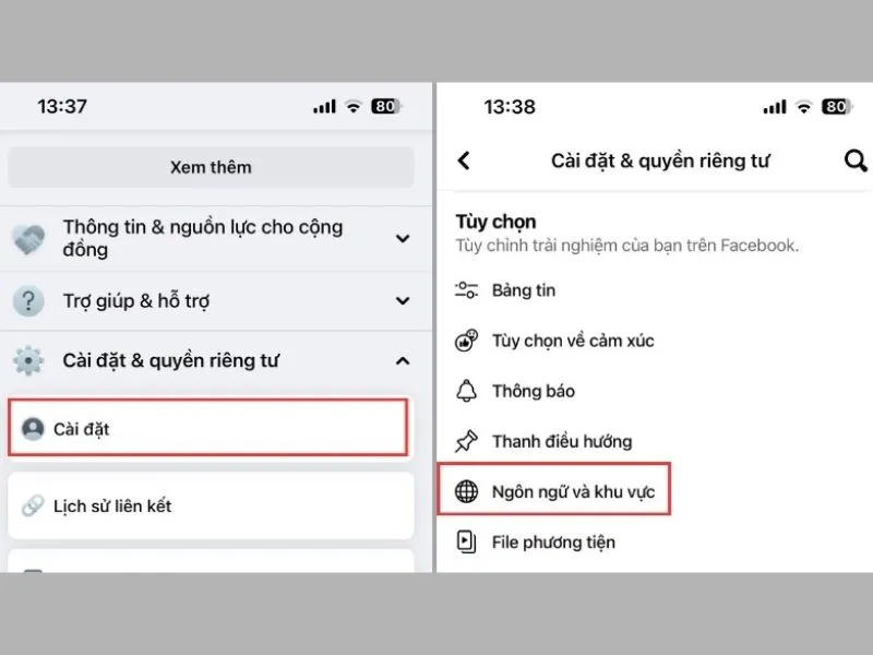 Cách đổi tên facebook 1 chữ trong cài đặt trên Facebook