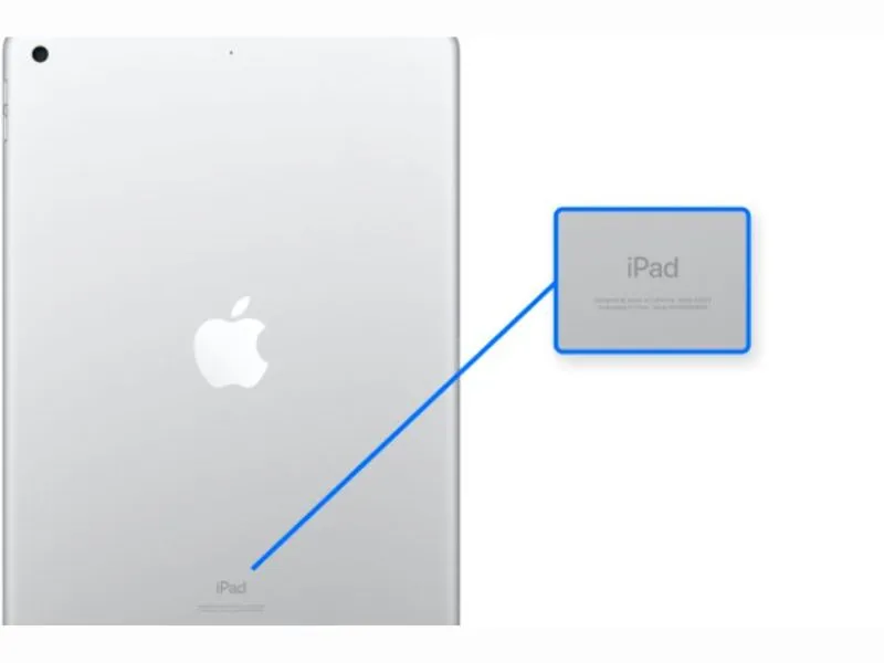 Cách kiểm tra iPad đời nào qua vỏ máy