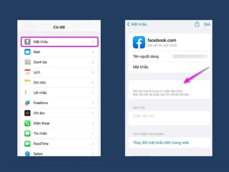 Cách bật tự động điền mã OTP trên iPhone