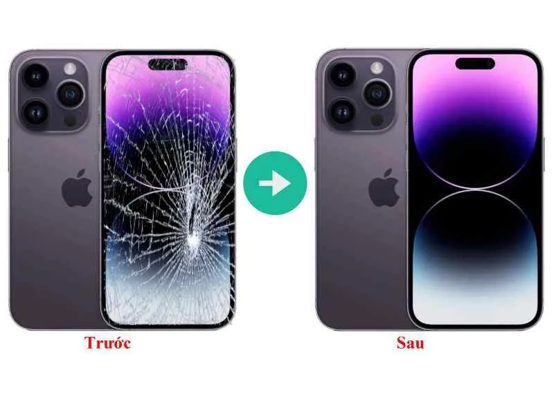 Thay Ép Kính iPhone 14 | 14 Plus | 14 Pro | 14 Pro Max Đà Nẵng chuyên nghiệp