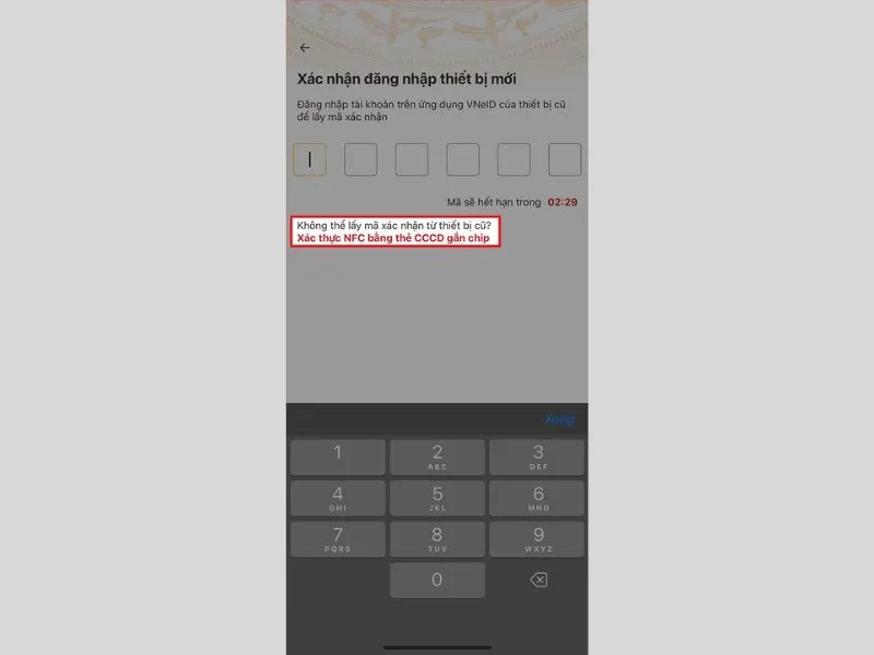 Thay mã bằng cách quét NFC