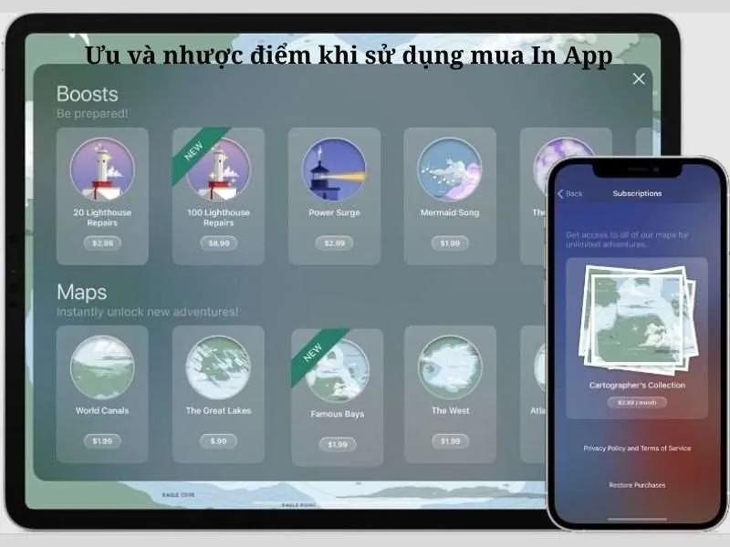 Ưu điểm khi sử dụng mua In App