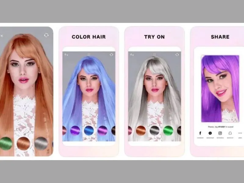 app thử kiểu tóc App Fabby Look