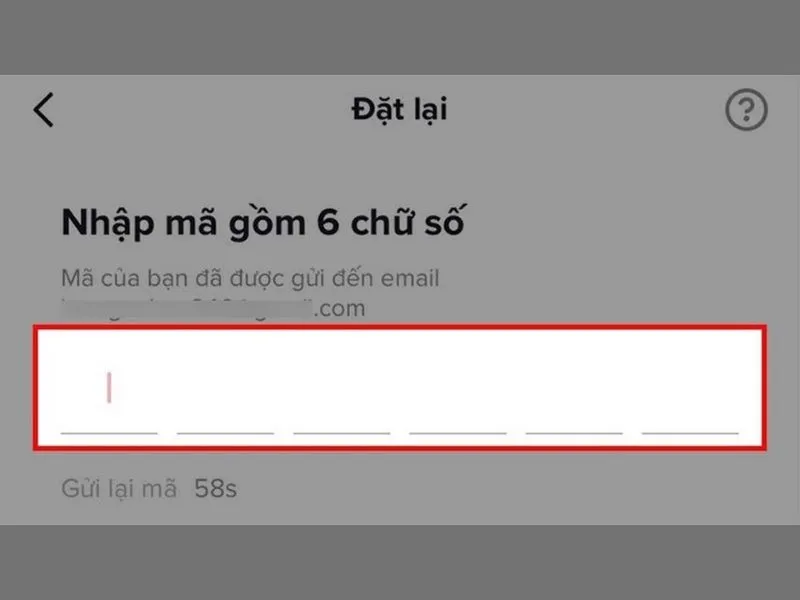 Đặt lại mật khẩu mới cho tài khoản