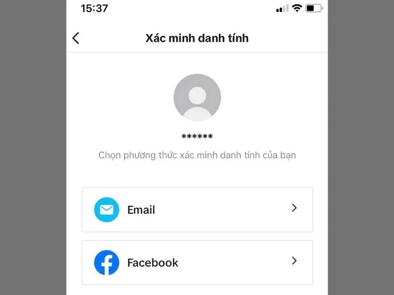 Xác minh danh tính bằng email