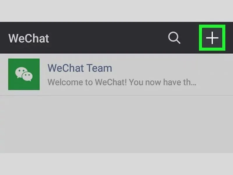 Mở Wechat để thêm liên lạc
