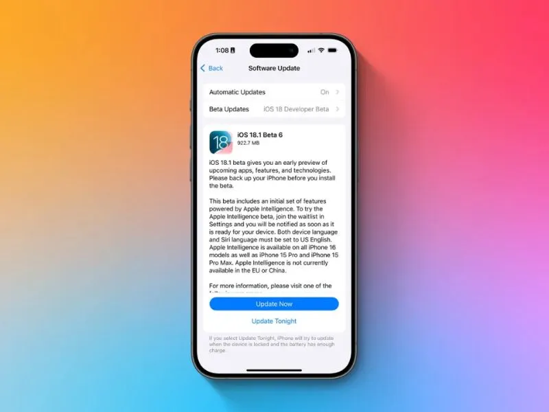 Chính sách iOS 18.6 có gì mới