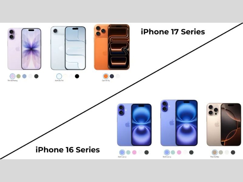 So sánh tổng quan hai phiên bản gần kề nhất