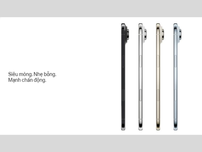 Thiết kế mỏng nhẹ kỷ lục trong series nhà Táo