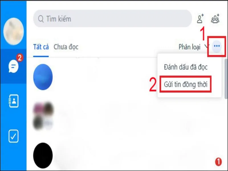 Gửi tin đồng bộ cùng lúc cho mọi người