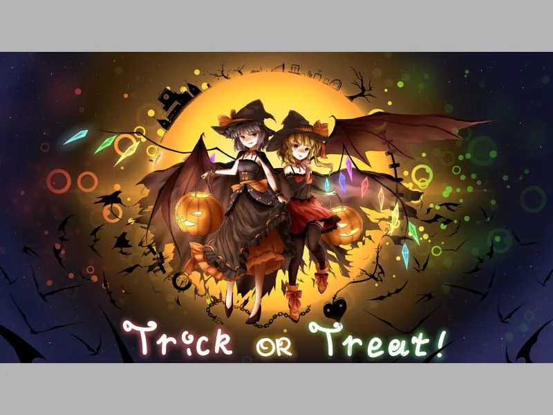 Hình nền anime cho mùa Halloween